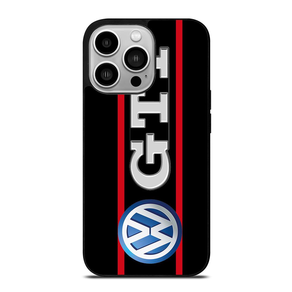 VW VOLKSWAGEN GTI STRIPE LOGO iPhone 14 Pro Case Cover