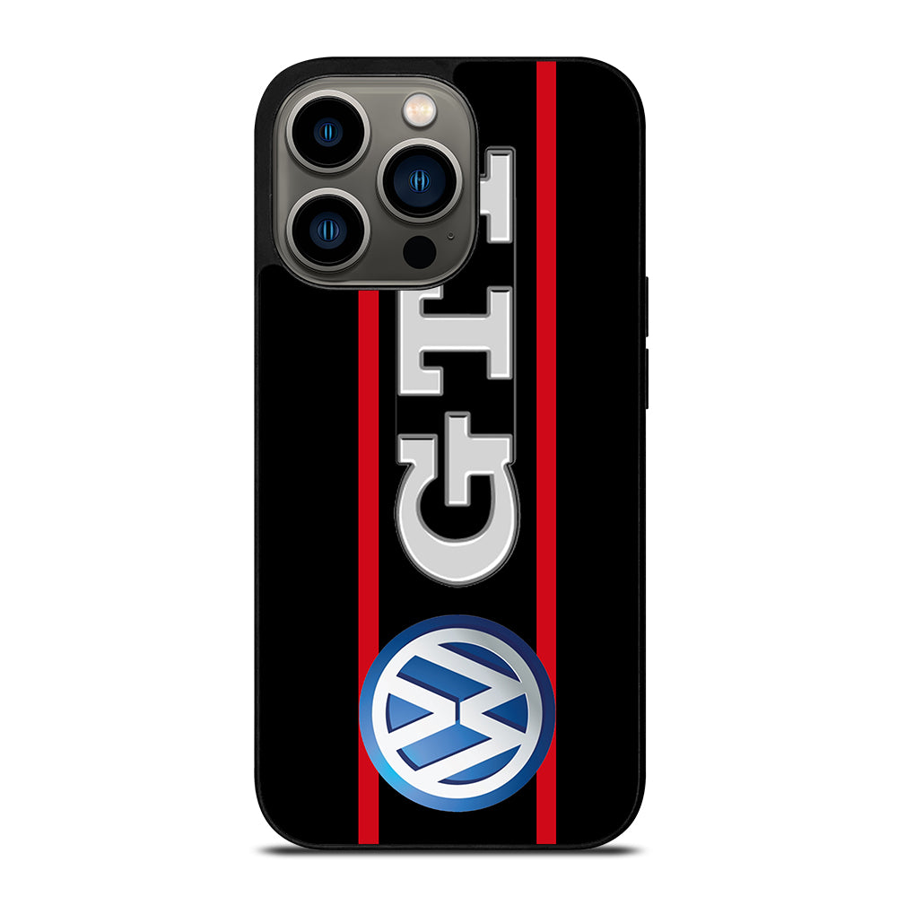 VW VOLKSWAGEN GTI STRIPE LOGO iPhone 13 Pro Case Cover