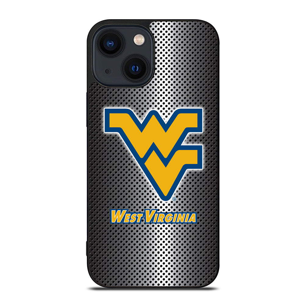 WEST VIRGINIA MOUNTAINEERS METAL LOGO iPhone 14 Plus Case Cover