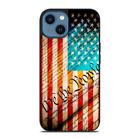WE THE PEOPLE AMERICAN FLAG iPhone 14 Case Cover