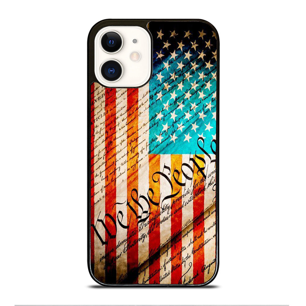 WE THE PEOPLE AMERICAN FLAG iPhone 12 Case Cover