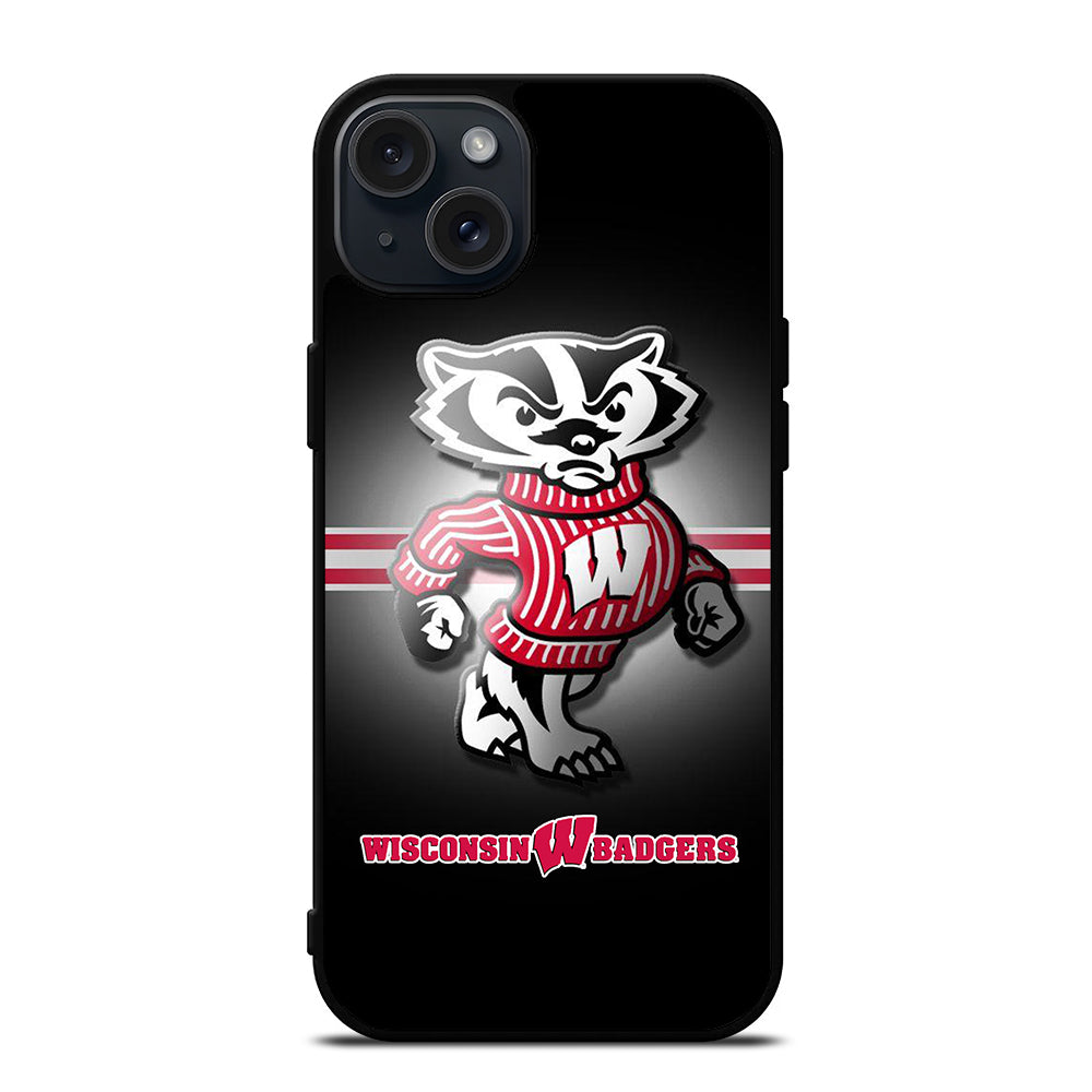 WISCONSIN BADGERS FOOTBALL 1 iPhone 15 Plus Case Cover