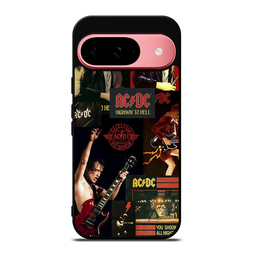 ACDC ROCK BAND COLLAGE Google Pixel 9 Case Cover