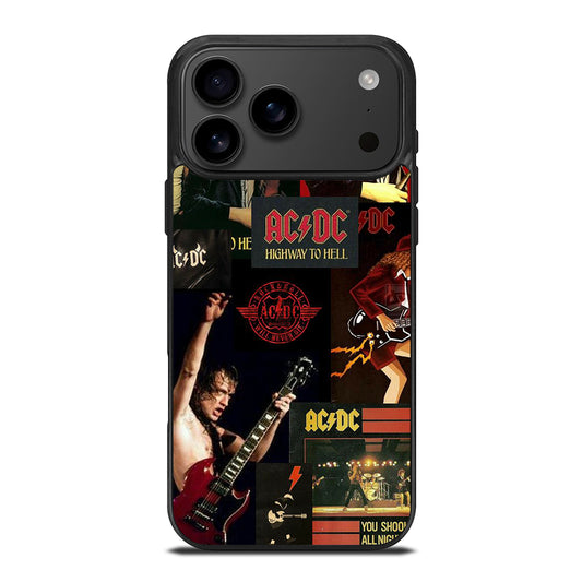 ACDC ROCK BAND COLLAGE iPhone 17 Pro Max Case Cover