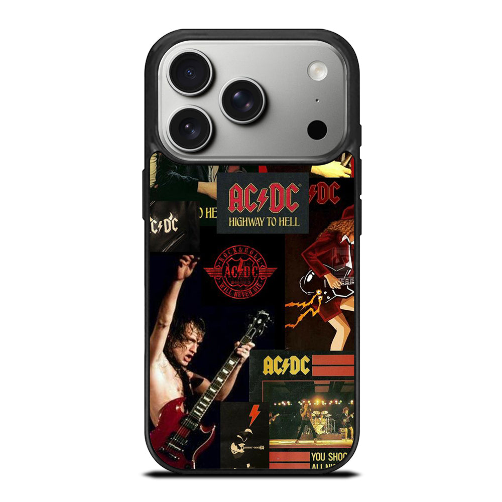 ACDC ROCK BAND COLLAGE iPhone 17 Pro Case Cover