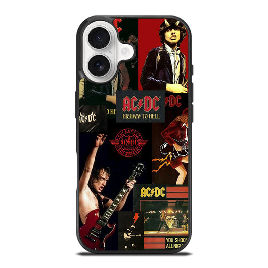 ACDC ROCK BAND COLLAGE iPhone 17 Case Cover