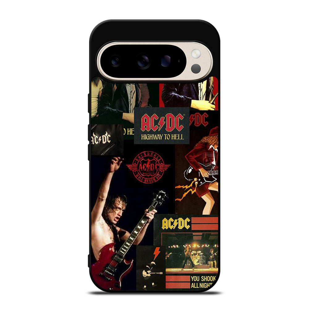 ACDC ROCK BAND COLLAGE Google Pixel 9 Pro Case Cover