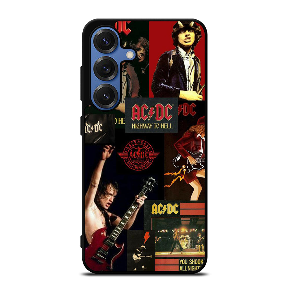 ACDC ROCK BAND COLLAGE Samsung Galaxy S25 Case Cover