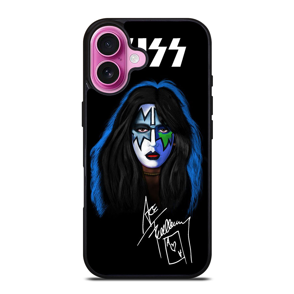 ACE FREHLEY SIGNATURE KISS BAND iPhone 16 Plus Case Cover