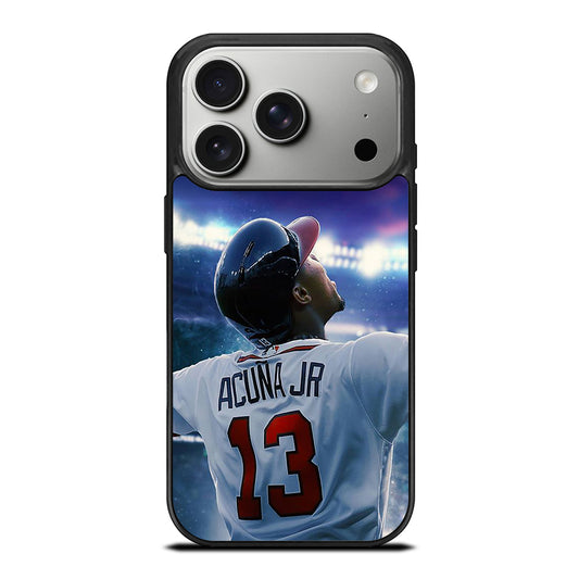 ACUNA JR ATLANTA BRAVES 13 BASEBALL iPhone 17 Pro Case Cover