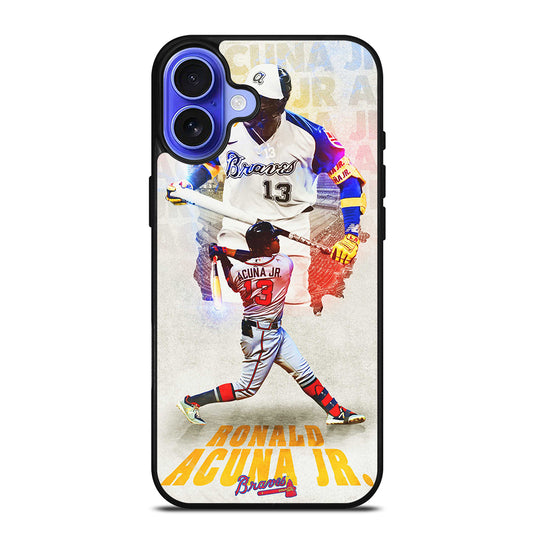 ACUNA JR ATLANTA BRAVES NBA iPhone 16 Case Cover