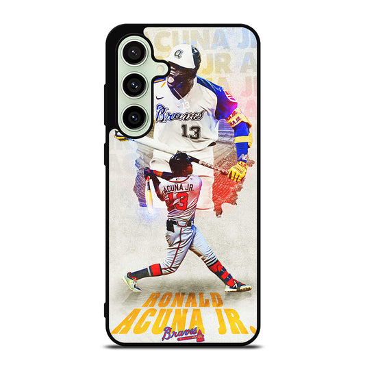 ACUNA JR ATLANTA BRAVES NBA Samsung Galaxy S24 FE Case Cover