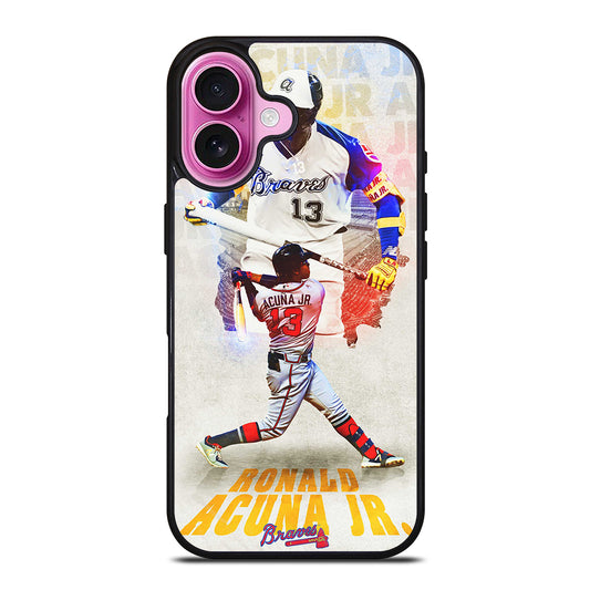 ACUNA JR ATLANTA BRAVES NBA iPhone 16 Plus Case Cover