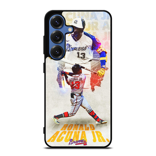 ACUNA JR ATLANTA BRAVES NBA Samsung Galaxy S25 Case Cover