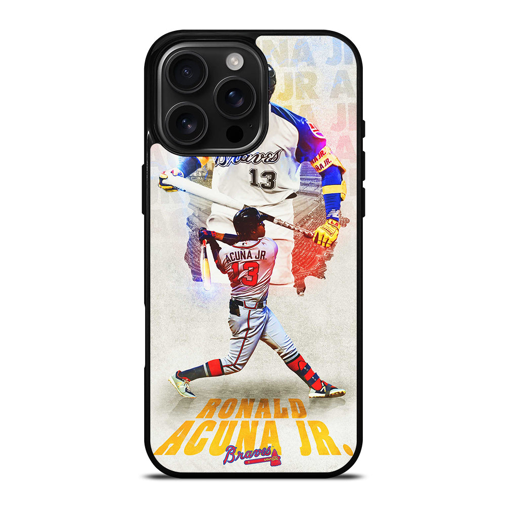 ACUNA JR ATLANTA BRAVES NBA iPhone 16 Pro Max Case Cover