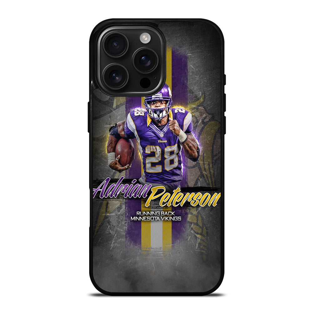 ADRIAN PETERSON 28 FOOTBALL iPhone 16 Pro Max Case Cover