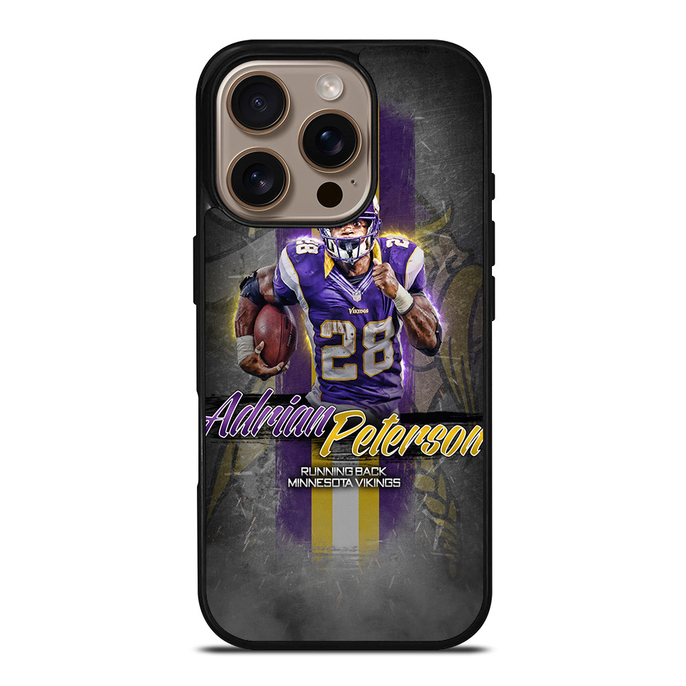 ADRIAN PETERSON 28 FOOTBALL iPhone 16 Pro Case Cover