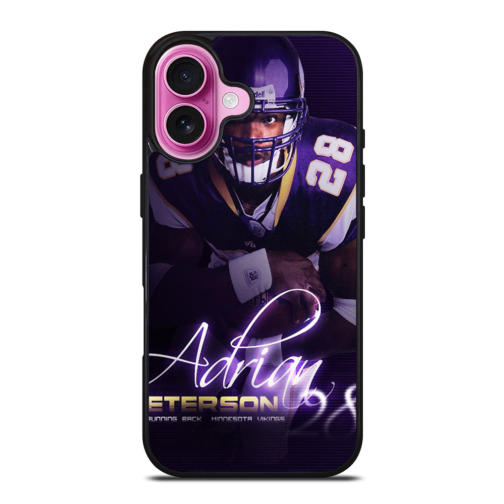 ADRIAN PETERSON FOOTBALL PLAYER iPhone 16 Plus Case Cover