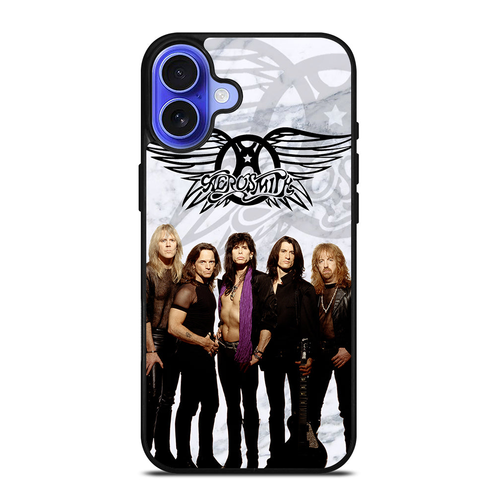 AEROSMITH ROCK BAND MARBLE iPhone 16 Case Cover