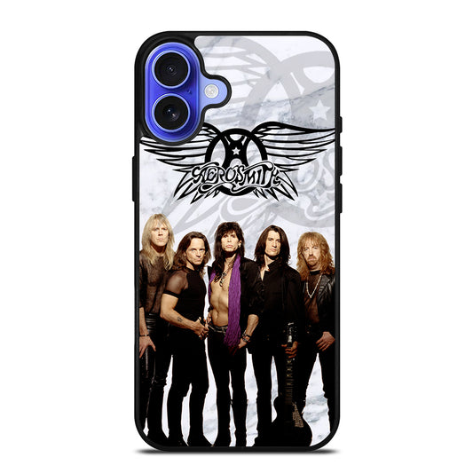 AEROSMITH ROCK BAND MARBLE iPhone 16 Case Cover