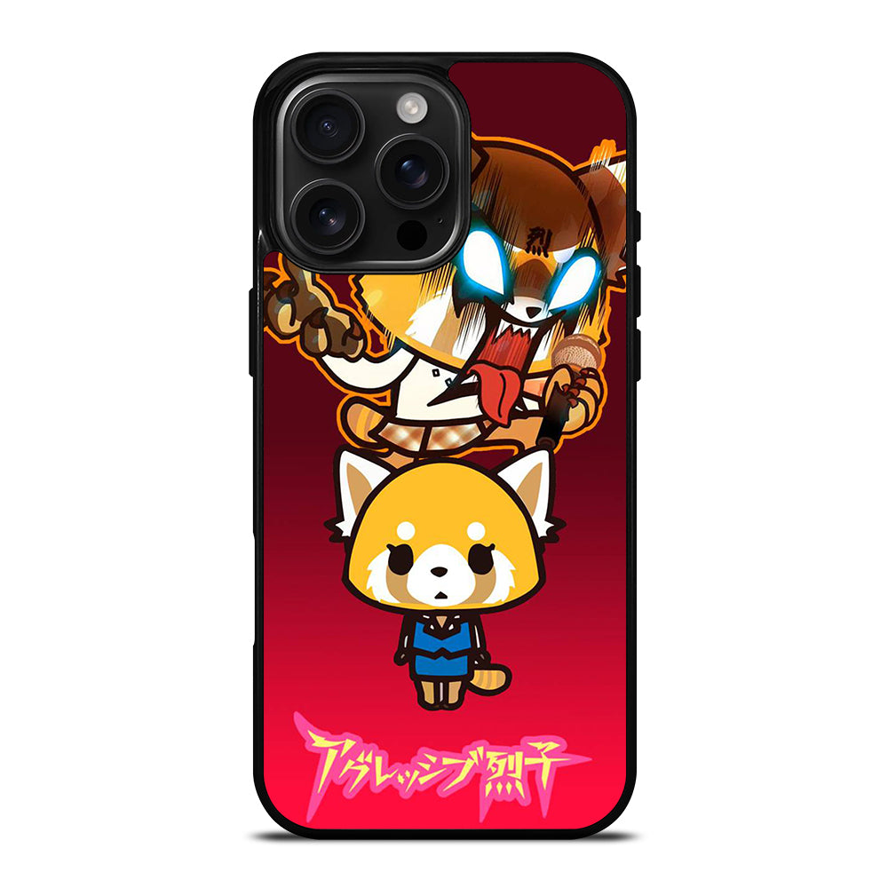 AGGRETSUKO CUTE CARTOON iPhone 16 Pro Max Case Cover