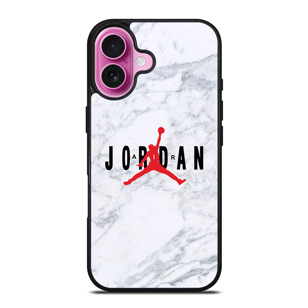 AIR JORDAN MARBLE LOGO iPhone 16 Plus Case Cover