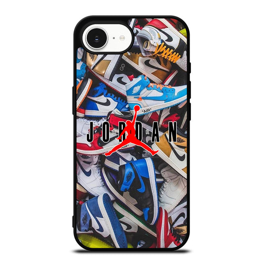 AIR JORDAN SHOES PATTERN LOGO iPhone 16e Case Cover
