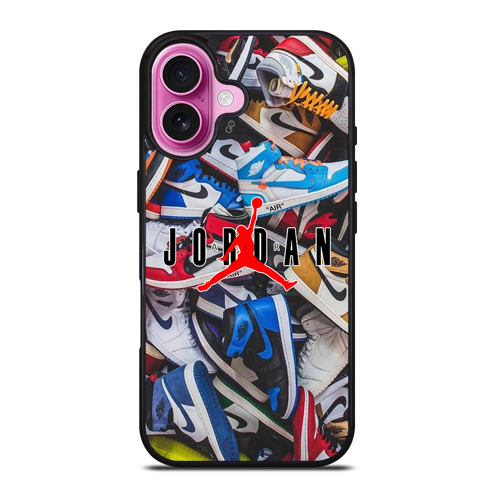 AIR JORDAN SHOES PATTERN LOGO iPhone 16 Plus Case Cover