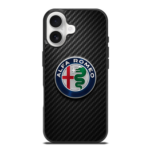 ALFA ROMEO CARBON EMBLEM iPhone 17 Case Cover