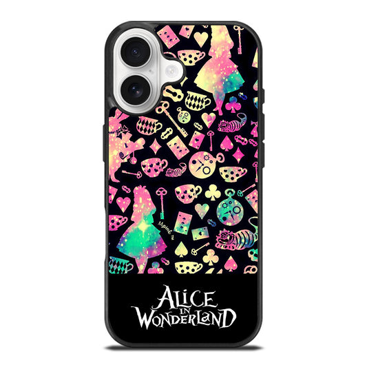 ALICE IN WONDERLAND PATTERN iPhone 17 Case Cover