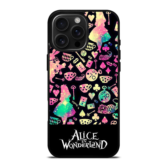 ALICE IN WONDERLAND PATTERN iPhone 16 Pro Max Case Cover