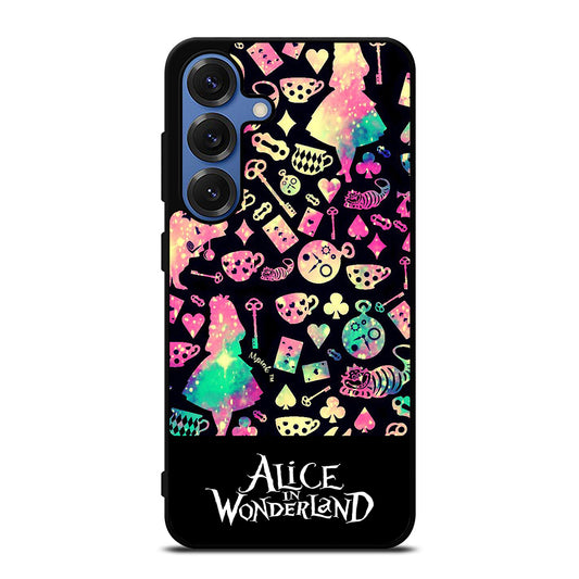 ALICE IN WONDERLAND PATTERN Samsung Galaxy S25 Case Cover