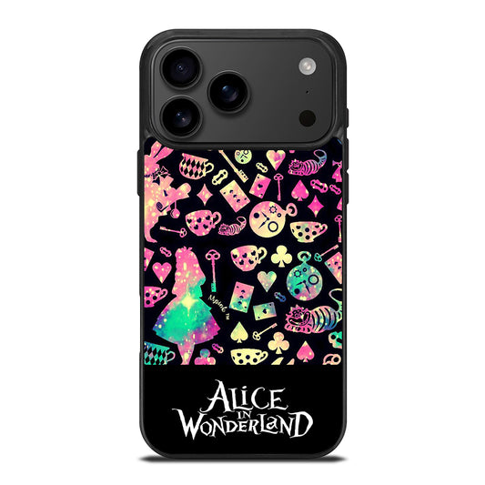 ALICE IN WONDERLAND PATTERN iPhone 17 Pro Max Case Cover