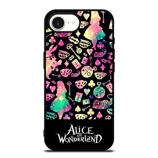 ALICE IN WONDERLAND PATTERN iPhone 16e Case Cover