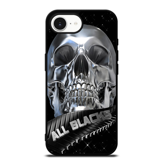 ALL BLACKS NEW ZEALAND RUGBY SKULL iPhone 16e Case Cover