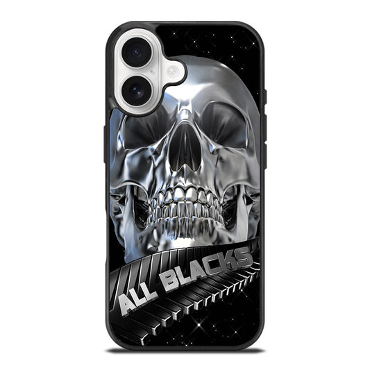 ALL BLACKS NEW ZEALAND RUGBY SKULL iPhone 17 Case Cover