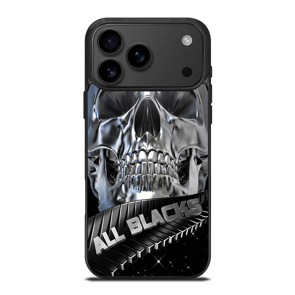 ALL BLACKS NEW ZEALAND RUGBY SKULL iPhone 17 Pro Max Case Cover