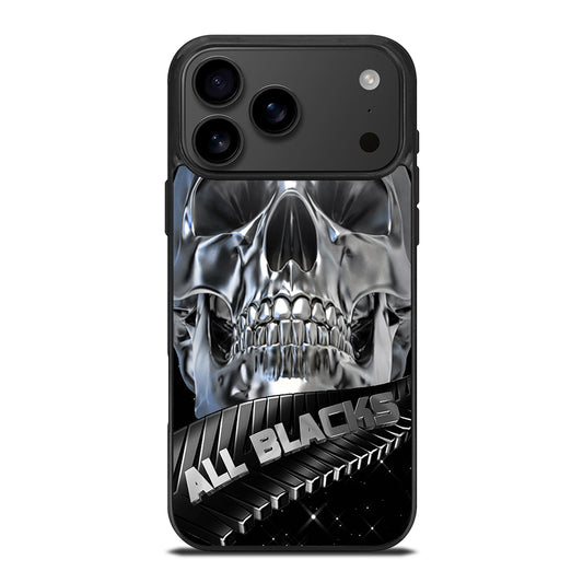 ALL BLACKS NEW ZEALAND RUGBY SKULL iPhone 17 Pro Max Case Cover