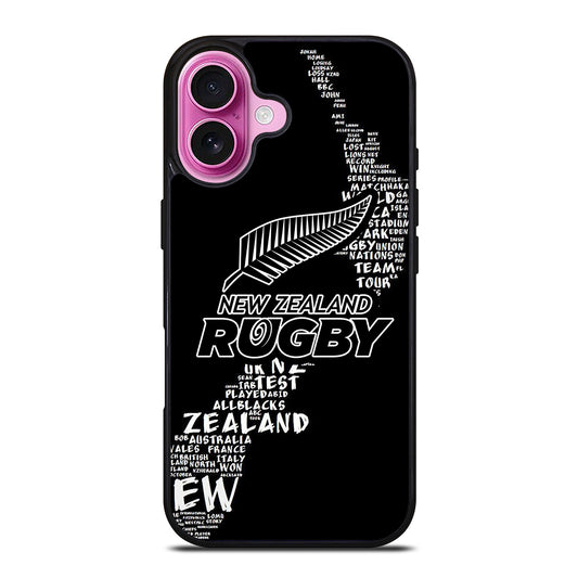ALL BLACKS NEW ZEALAND RUGBY TEAM 2 iPhone 16 Plus Case Cover