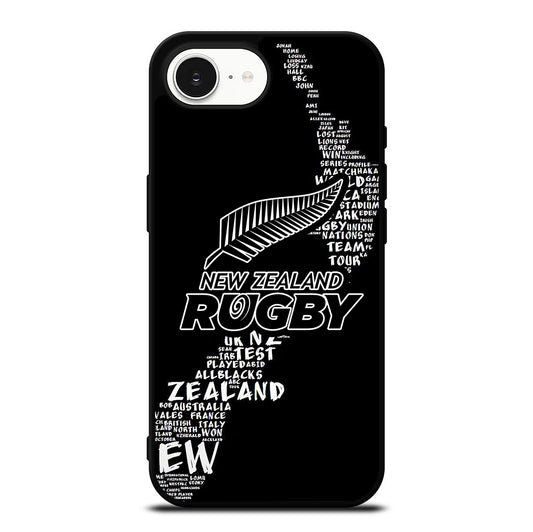 ALL BLACKS NEW ZEALAND RUGBY TEAM 2 iPhone 16e Case Cover