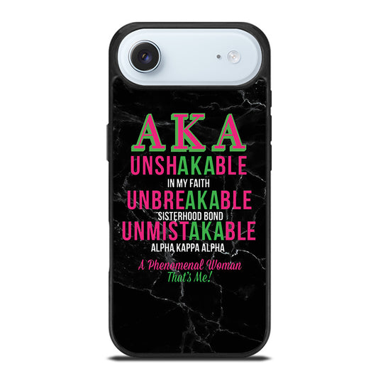 ALPHA KAPPA ALPHA BLACK MARBLE iPhone Air Case Cover