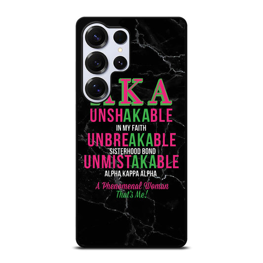 ALPHA KAPPA ALPHA BLACK MARBLE Samsung Galaxy S26 Ultra Case Cover