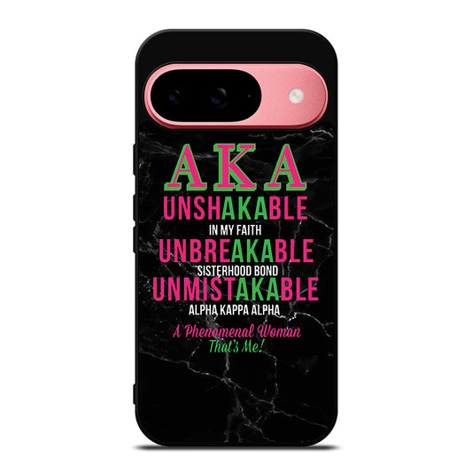 ALPHA KAPPA ALPHA BLACK MARBLE Google Pixel 9 Case Cover