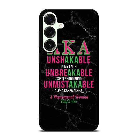 ALPHA KAPPA ALPHA BLACK MARBLE Samsung Galaxy S26 Plus Case Cover