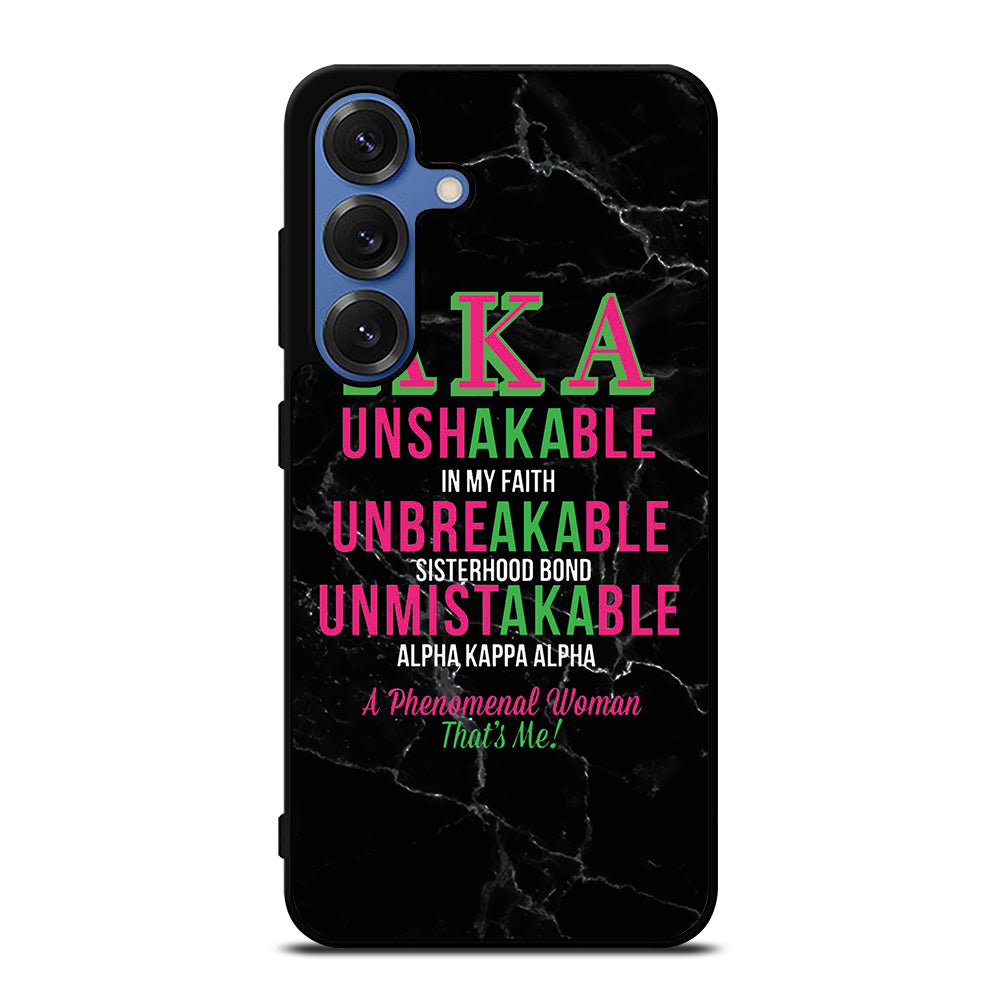 ALPHA KAPPA ALPHA BLACK MARBLE Samsung Galaxy S25 Case Cover