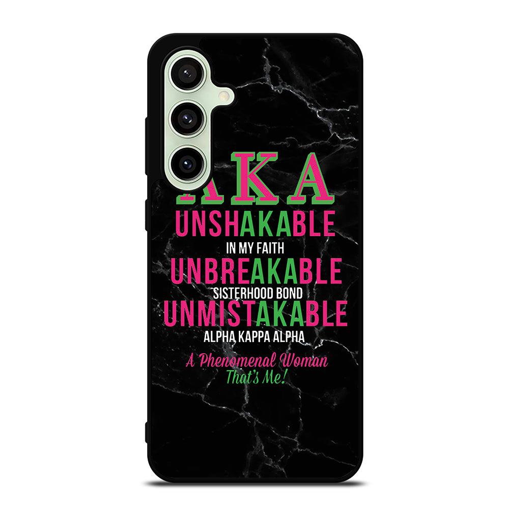 ALPHA KAPPA ALPHA BLACK MARBLE Samsung Galaxy S24 FE Case Cover