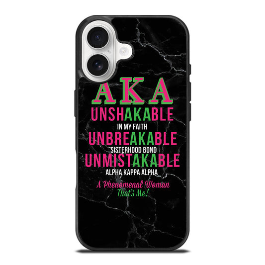 ALPHA KAPPA ALPHA BLACK MARBLE iPhone 17 Case Cover