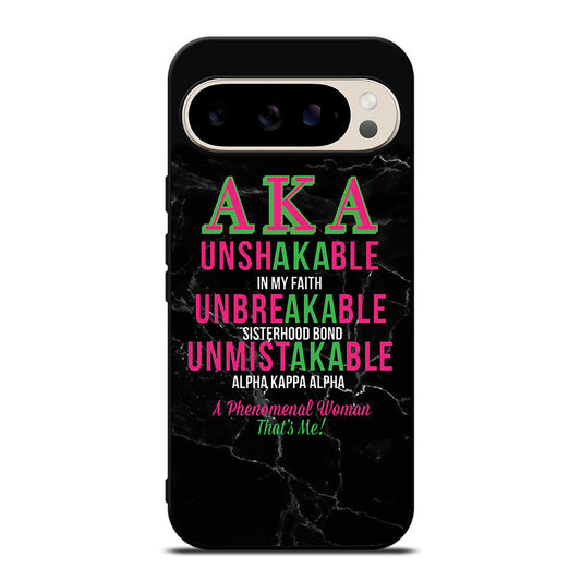 ALPHA KAPPA ALPHA BLACK MARBLE Google Pixel 9 Pro Case Cover