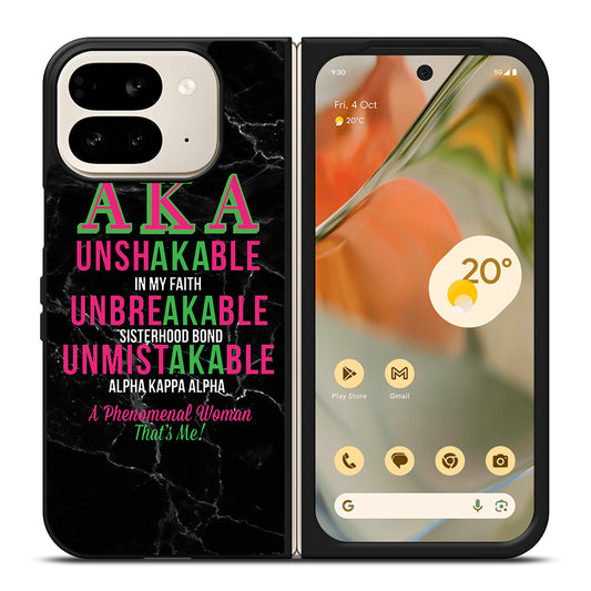 ALPHA KAPPA ALPHA BLACK MARBLE Google Pixel 9 Pro Fold Case Cover