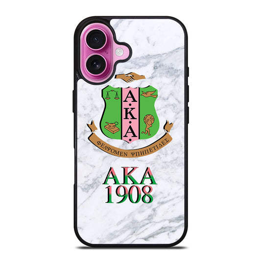 ALPHA KAPPA ALPHA MARBLE iPhone 16 Plus Case Cover